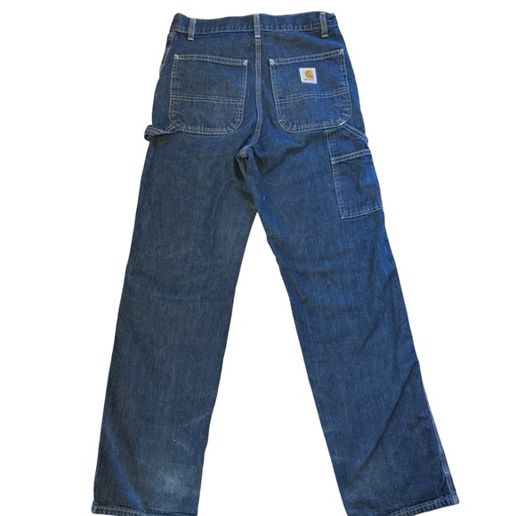 Carhartt Other - Vtg Carhartt USA Made Baggy Jeans Dungaree Fit Denim Mens 31x33 Carpenter‎ 90s